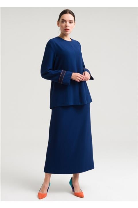 Armağan Kadın Fermuar Detaylı Etekli Takım