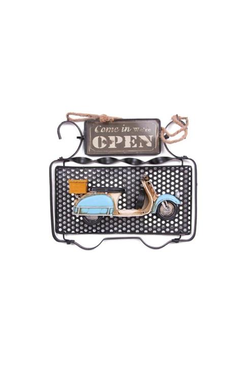 Red Apple Metal Dış Kapı Karşılama Levhası