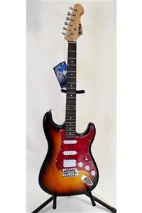 PHX -strotocaster Kasa- Hss Manyetik Kahverengi Elektro Gitar