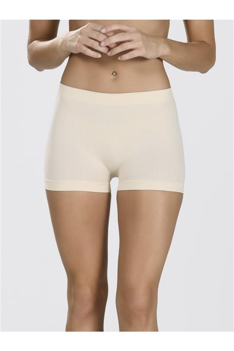 NBB Kadın Ten Taktel Dikişsiz Mini Şort