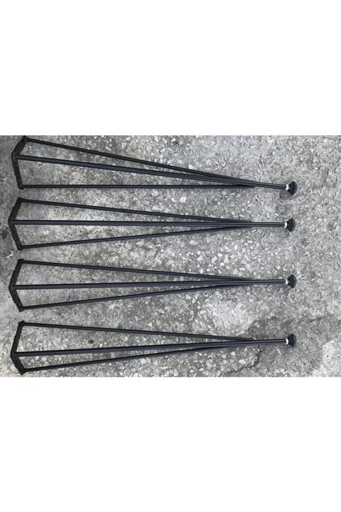 EVMİXX 4 Lü Set 60 Cm Pingolu Kütük Masa, Ahşap Sehpa, Zigon, Mobilya Ayakları, Doğal Masa Ayak