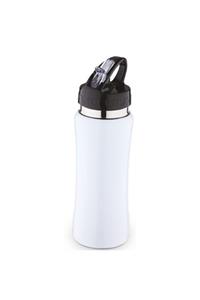 hediyemgelsin Matara Paslanmaz Çelik Sporcu Kamp Matarası Beyaz 550 Ml
