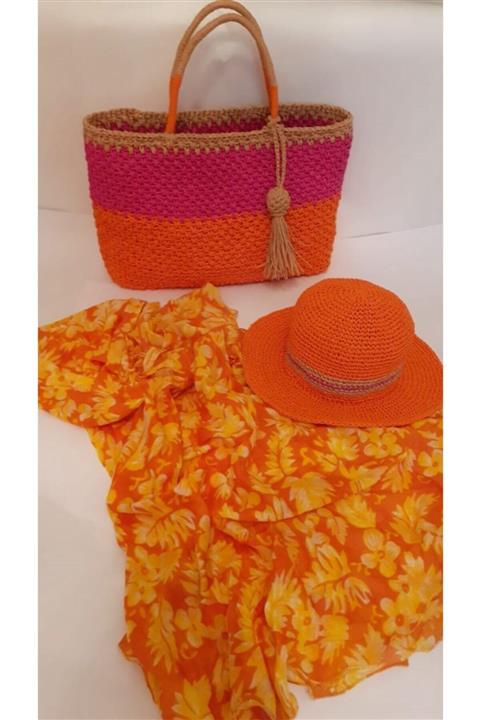 Tozpembehome Hasır Çanta