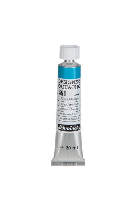 Schmincke : Designers' Gouache : Tüp Guaj Boya : 20 Ml : 551 Turquoise Bluish