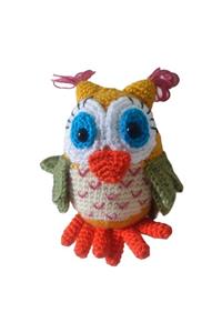 Quzucuk Kids Amigurumi Kuş Figürlü El Örgüsü Duvar Süsü 13cm