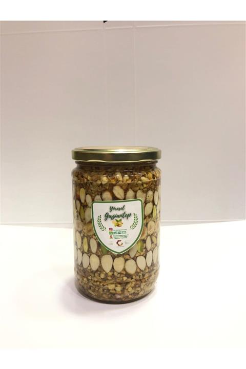 Yöresel Gaziantep Organik Doğal Bal Aromalı Dilimlenmiş (badem,fındık,fıstık,ceviz) Özel Karışım Çerez Tatlısı 720 Gr