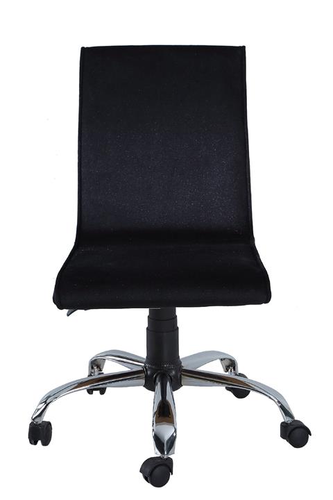 SANDİNO Papel  Siyah  Kumaş Metal Ayaklı Ofis Çalışma Sandalyesi