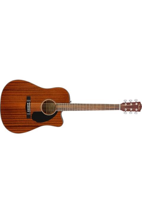 FENDER Cd-60sce Dreadnought All Mahogany Ceviz Klavye Elektro Akustik Gitar