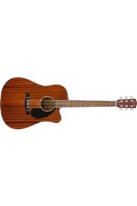 FENDER Cd-60sce Dreadnought All Mahogany Ceviz Klavye Elektro Akustik Gitar