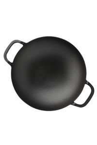 Lava Döküm Wok Tava, Metal Kulplu. Çap(ø)38cm