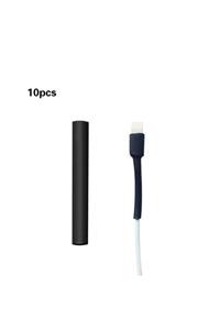 Mykablo Iphone Lightning - Usb Kablosu Uyumlu Şarj Kablosu Koruyucu Makaron 10 Adet 6 Cm Sarı