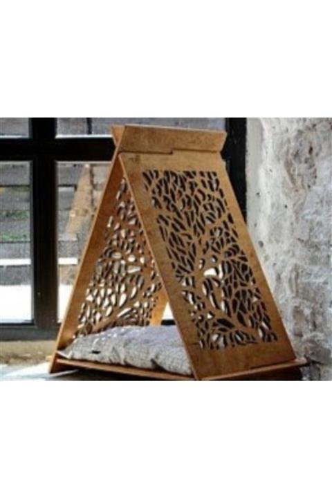 Joy Üçgen Dekoratif Kedi Yatağı