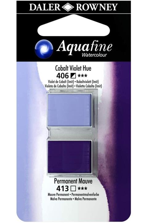 Daler Rowney 2'li Suluboya Tableti, Cobalt Violet Hue / Permanen Mauve