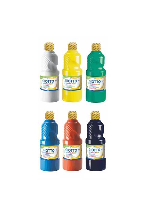 Giotto Tempera Yıkanabilir Sulu Boya 6 Renk Set 500 ml