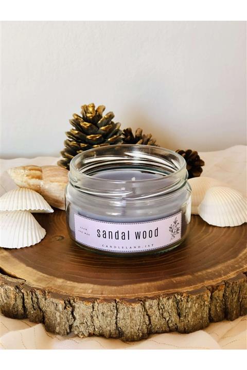 CandleLand.ist Sandal Ağacı Esanslı Aromaterapi Mum