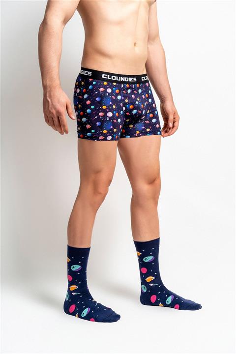 Cloundies Donut Desenli Dijital Baskılı Boxer Ve Çorap Seti
