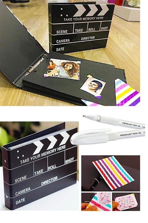 FİYPER Klaket Tasarımlı Fotoğraf Albümü Anı Defteri