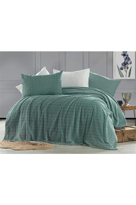 Bottega Home Supersoft Yeşil Battaniye 200*220 Cm