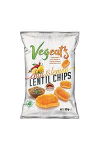 Vegeat's Chili Biber Ve Limonlu Fırınlanmış Mercimek Cipsi 50 gr