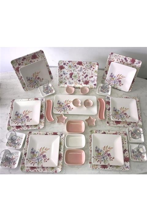 Keramika 37 Parça Bahar Kahvaltı Takımı