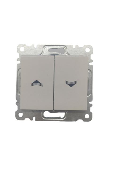 MAKEL Beyaz Defne Panjur Anahtarı