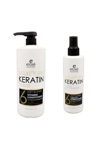 Elose Keratin Özlü Bakım Kremi 1000 ml + Bakım Sütü 250 ml