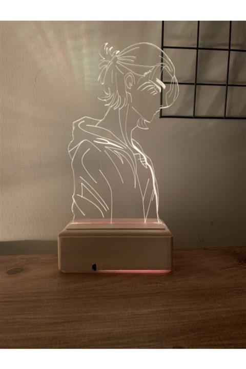 Modiwa Design Eren Jaeger Attack On Titan 16 Renk Gece Lambası
