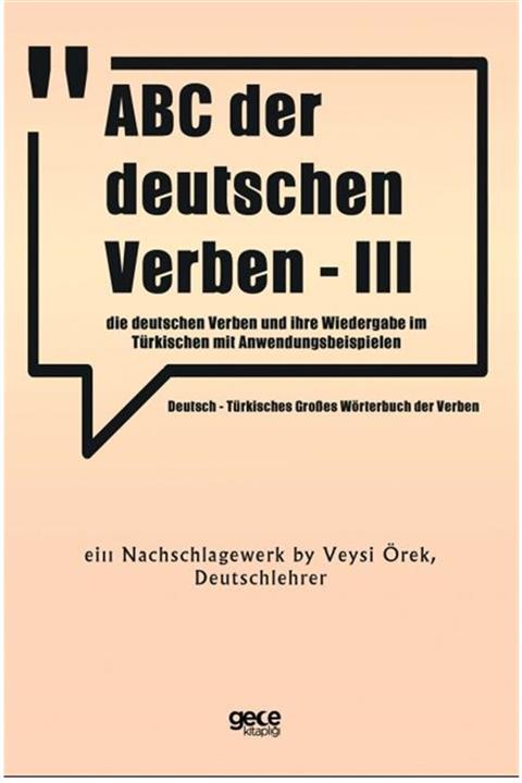 Gece Kitaplığı Abc Der Deutschen Verben - 3 - Veysi Örek 9786257633413