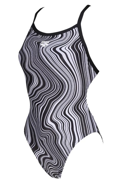 ARENA W Marbelızed X Crıss Cross Back One Piece Kadın Mayosu
