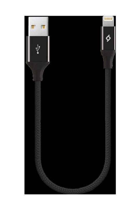 Ttec 2dk28s Alumicable Mini 30cm Iphone Uyumlu Orjinal Şarj Data Kablosu Siyah