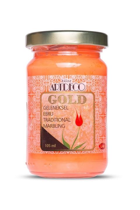 Artdeco Gold Geleneksel Ebru Boyası Turuncu