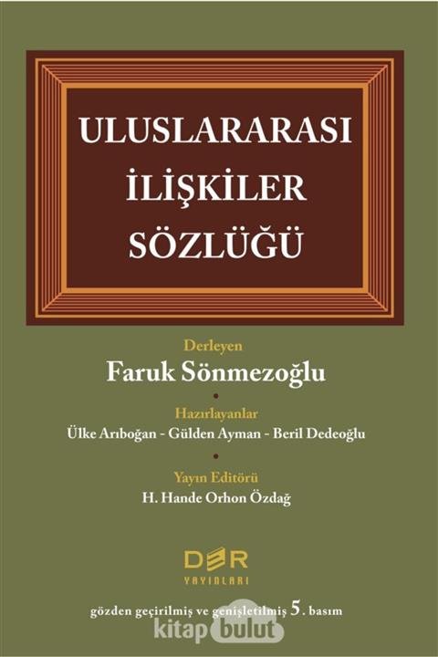 Der Yayınları Uluslararası Ilişkiler Sözlüğü