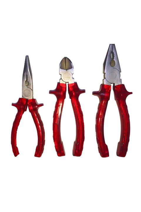 MAQYA Cosmetics Kırmızı Pense & Yan Keski & Kargaburun Seti Tamir Kiti