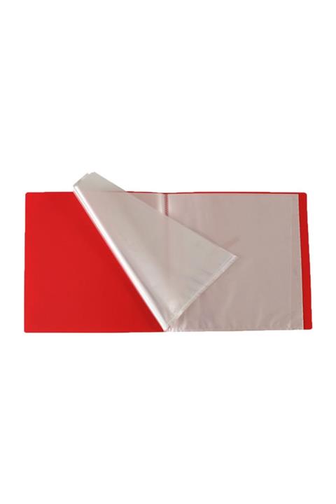 KRAF Sunum Dosyası 60 Lı Poşet Dosyalı Kırmızı