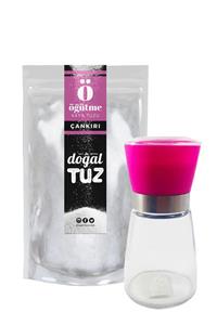 Doğaltuz Tuz Değirmeni (kısa) + 1 Kg Orijinal Çankırı Kaya Tuzu Öğütme (granül Form)