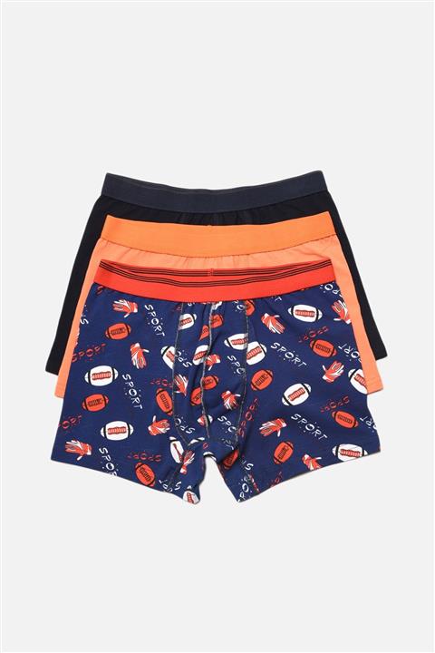 TRENDYOL MAN Çok Renkli Erkek 3'lü Paket Boxer TMNAW22BX0094