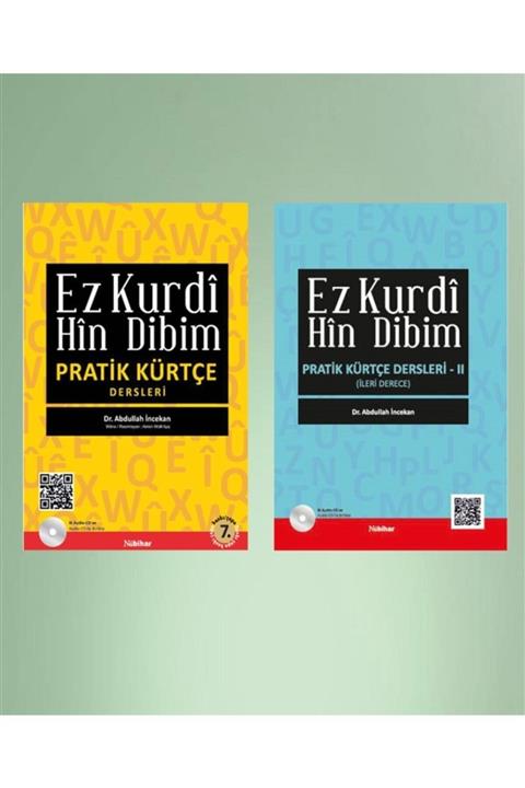 Nubihar Yayınları Pratik Kürtçe Dersleri - Ez Kurdi Hin Dibim 1-2 Set Cd Li - Abdullah Incekan