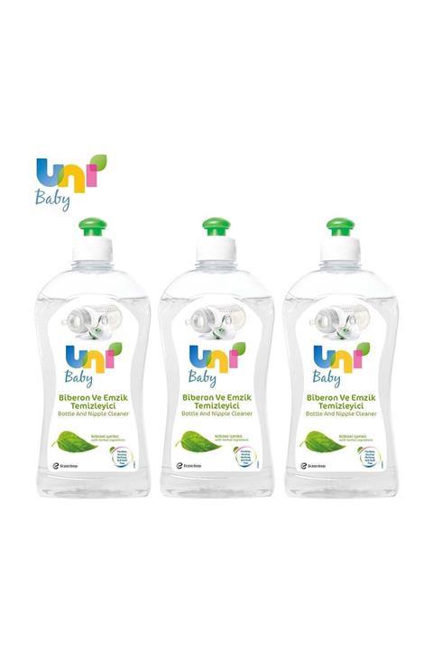 Uni Baby Biberon Ve Emzik Temizleyici 500Ml (Yeni) 3 lü Set