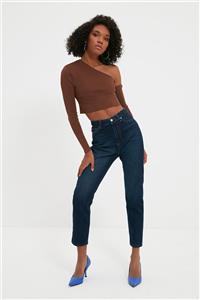 TRENDYOLMİLLA Lacivert Yüksek Bel Mom Jeans TWOAW22JE1447