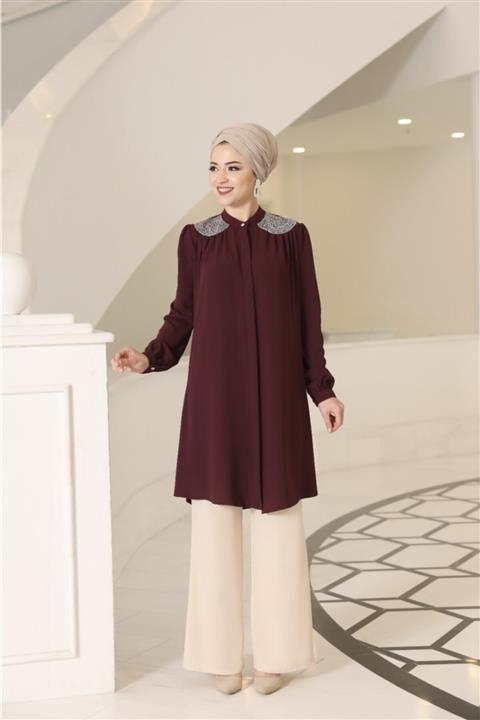 Dress Life Cemre Tunik- Bordo