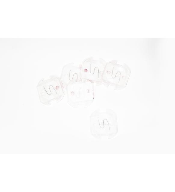 AGUBUGU BABY - Otomatik Kapanır Priz Koruyucu - Şeffaf - 6 Adet