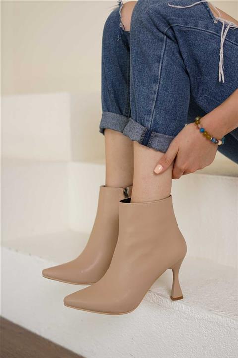 lmn ayakkabı Lmn Ten Cilt Kısa Fermuarlı Bootie,bot