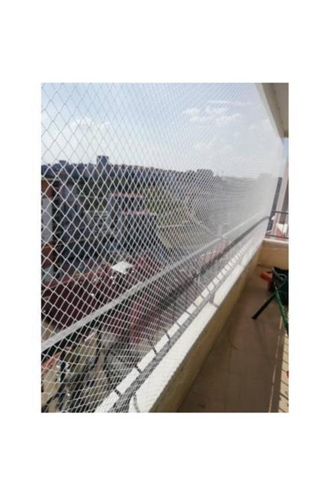 ünal file 2,50 X 6 Metre Montaj Mağzemeli Kedi Güvenlik Filesi Balkon Kapama Ağı Kalın Kuş Kedi Ağı