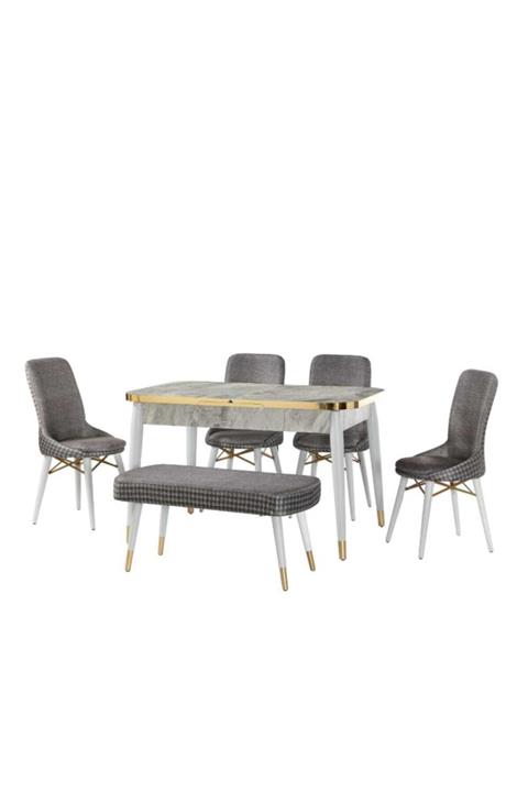 BENGİ TİCARET Bengi Alt928 Lima Masa Sandalye Takımı Bencli