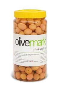 olivemark Edremit Çizik Yeşil Zeytin 1 Kg Pet Kavanoz (200-230) Büyük Boy