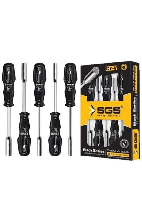 Sgs Fıxed Tornavida Lokma Takımı Tornavida Seti 5 Parça Black Serıes