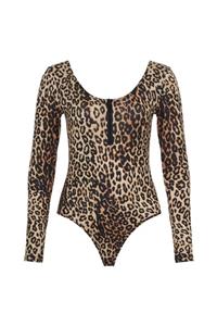 Nocturne Leopar Desenli Body