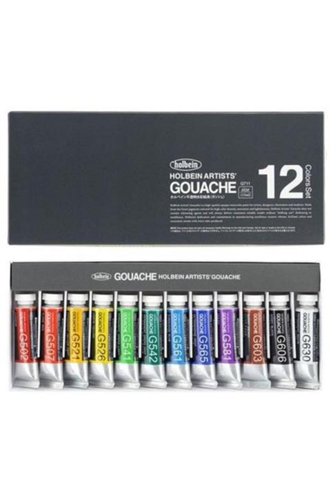 Holbein Artist Guaj Boya Set - 12 Renk X 15ml.