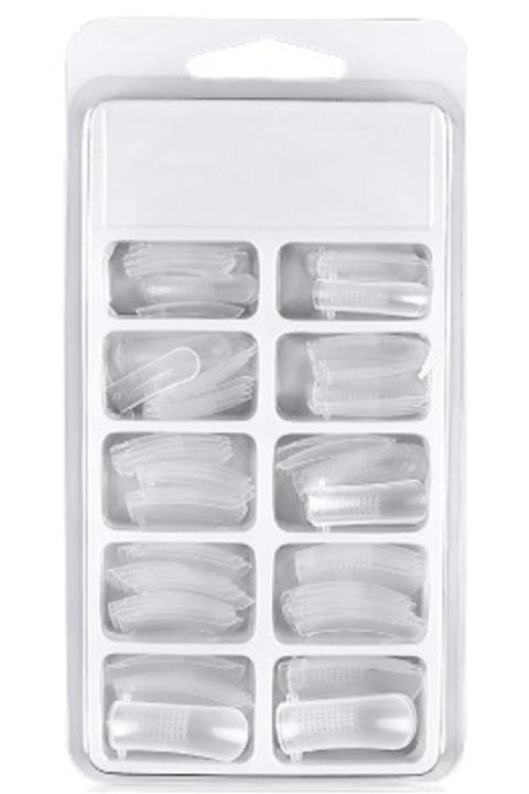 SİNKA Kadın  Beyaz Tips Tırnak 100'lü Paket