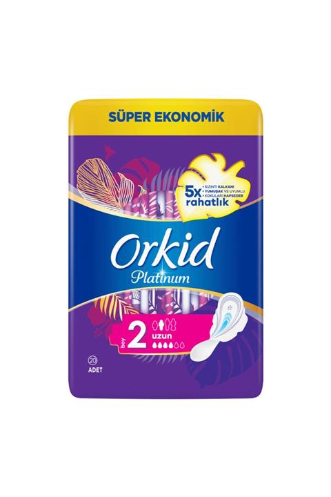 Orkid Platinum Süper Ekonomik Uzun 20 Li Hijyenik Ped